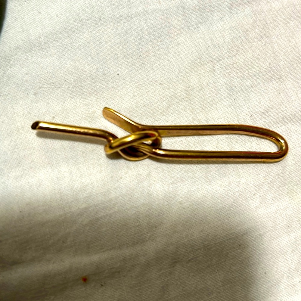 Kreisler 1950’s Gold Filled Knot Tie Bar Made in USA